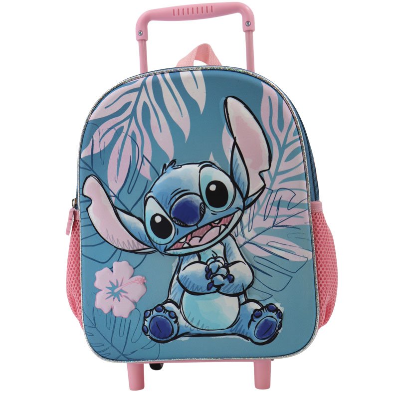 Disney Sac A Dos 3D Trolley Stitch Blue Hawaii