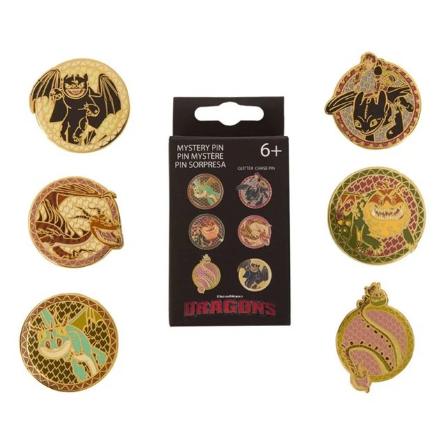 How To Train Your Dragon Mystery Box Pins Dragons asst 12pcs - How To Train Your Dragon