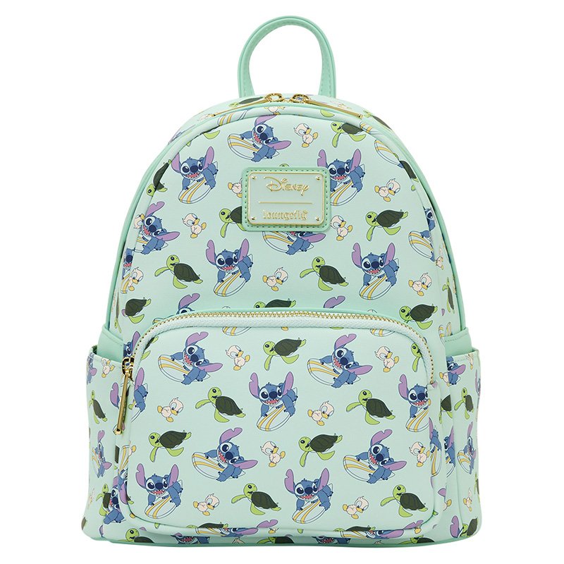 Disney Loungefly Mini Sac A Dos Aop Stitch And Duck
