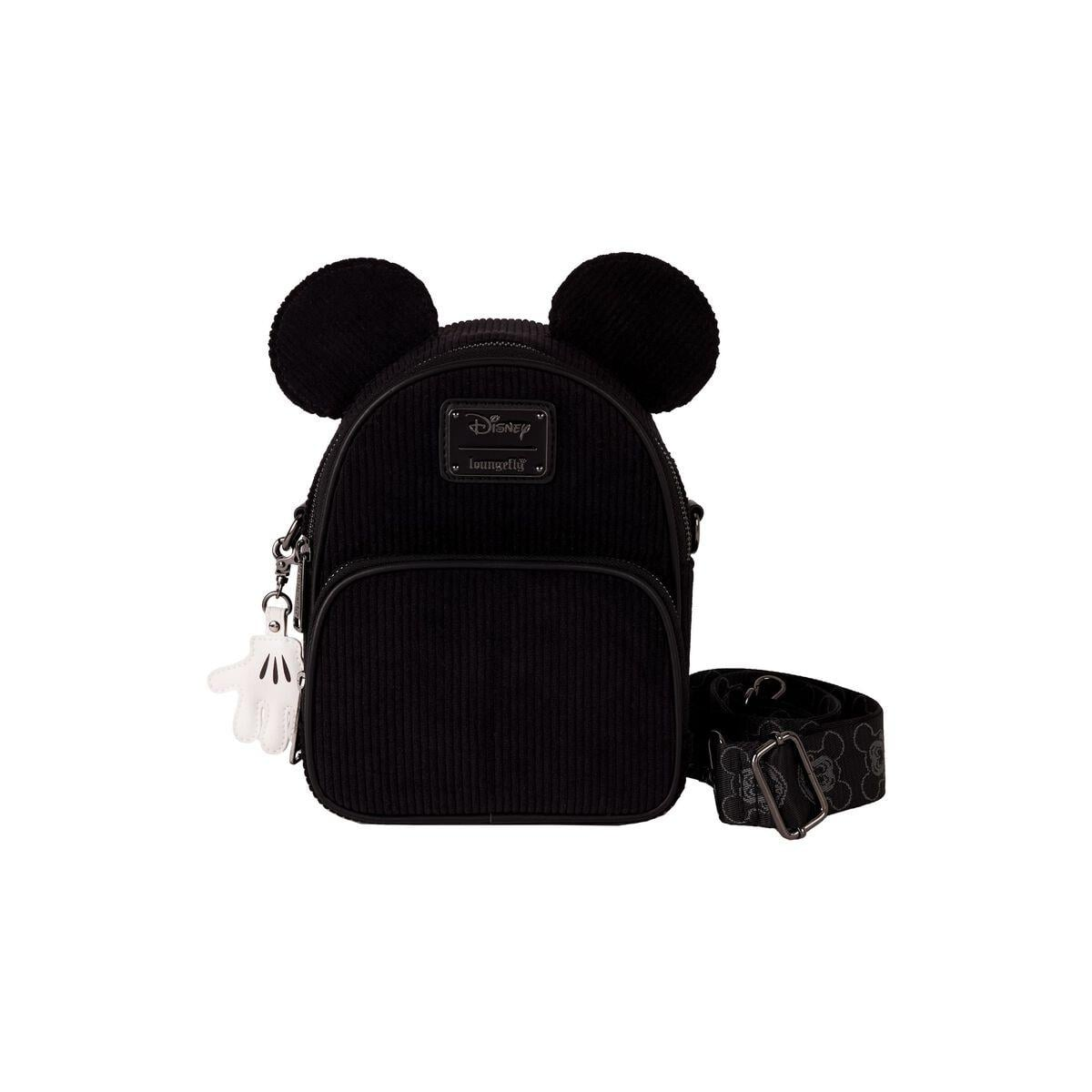 Disney Loungefly Mini Sac A Dos Convertible Mickey Mouse Corduroy velours