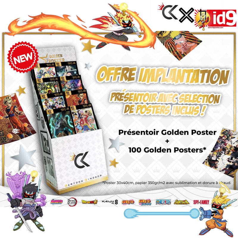 Presentoir 100 Golden Poster Cartoon Kingdom - fabricant - Rangement