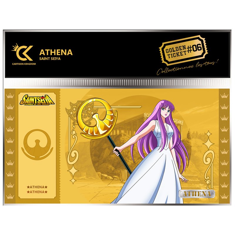Saint Seiya Chevalier du Zodiaque Golden Ticket Athena X5