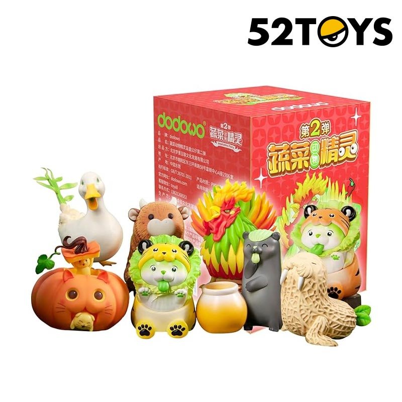 Vegetables Fairy Vol 2 52Toys Mystery Blind Box Boite De 6pcs - jojo-birds-vegetables-fairy - Goodies
