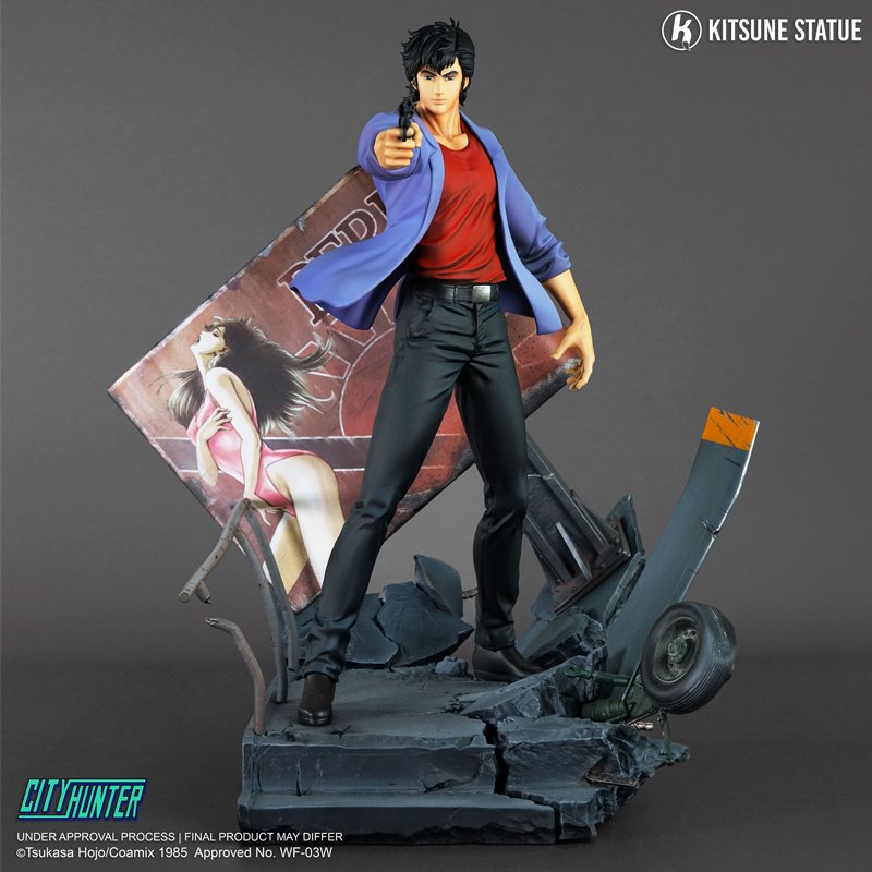 City Hunter Nicky Larson Statue 1/6 Ryo Saeba Nicky Larson 36cm - city-hunter-nicky-larson - Goodies