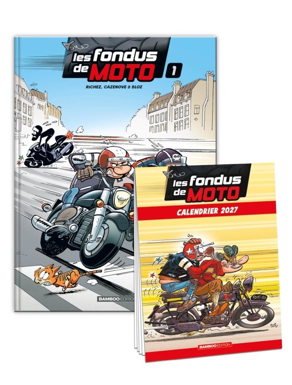 Les Fondus de moto - tome 01 - calendrier 2027 offert