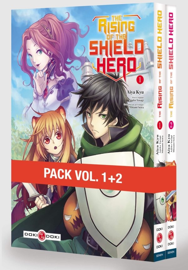 The Rising of the Shield Hero - Pack promo vol. 01 et 02 - édition limitée - the-rising-of-the-shield-hero - manga-fr