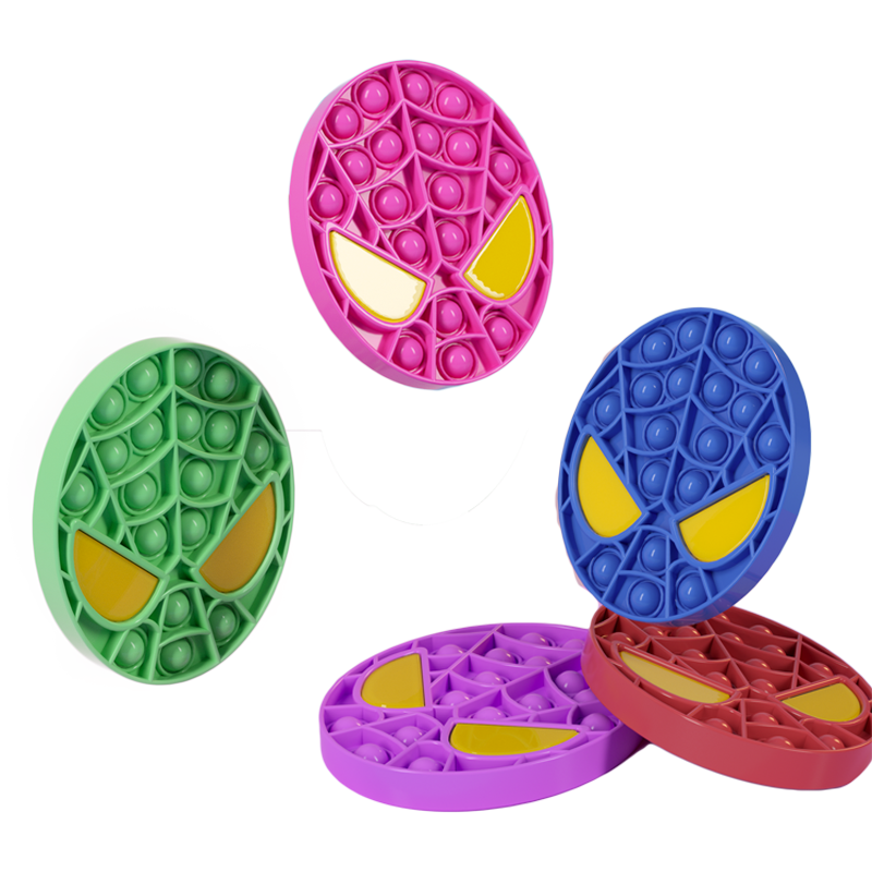 Jouet sensoriel SPIDER Pop Up FACE Push Poppet Bubble - type-jouets