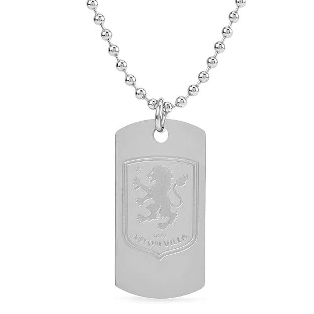 Plaque militaire et chaîne Aston Villa FC Engraved - Aston Villa FC