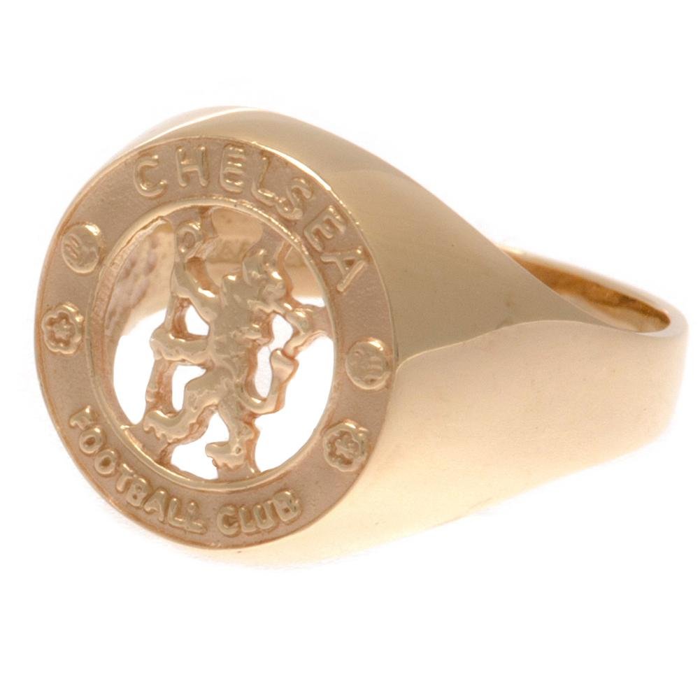Bague Chelsea FC or 9 carats écusson taille L - Chelsea FC