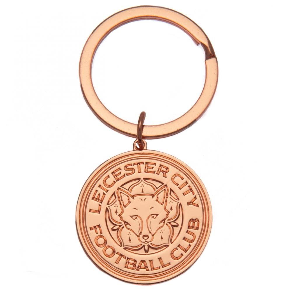 Porte-clés Leicester City FC or rose écusson