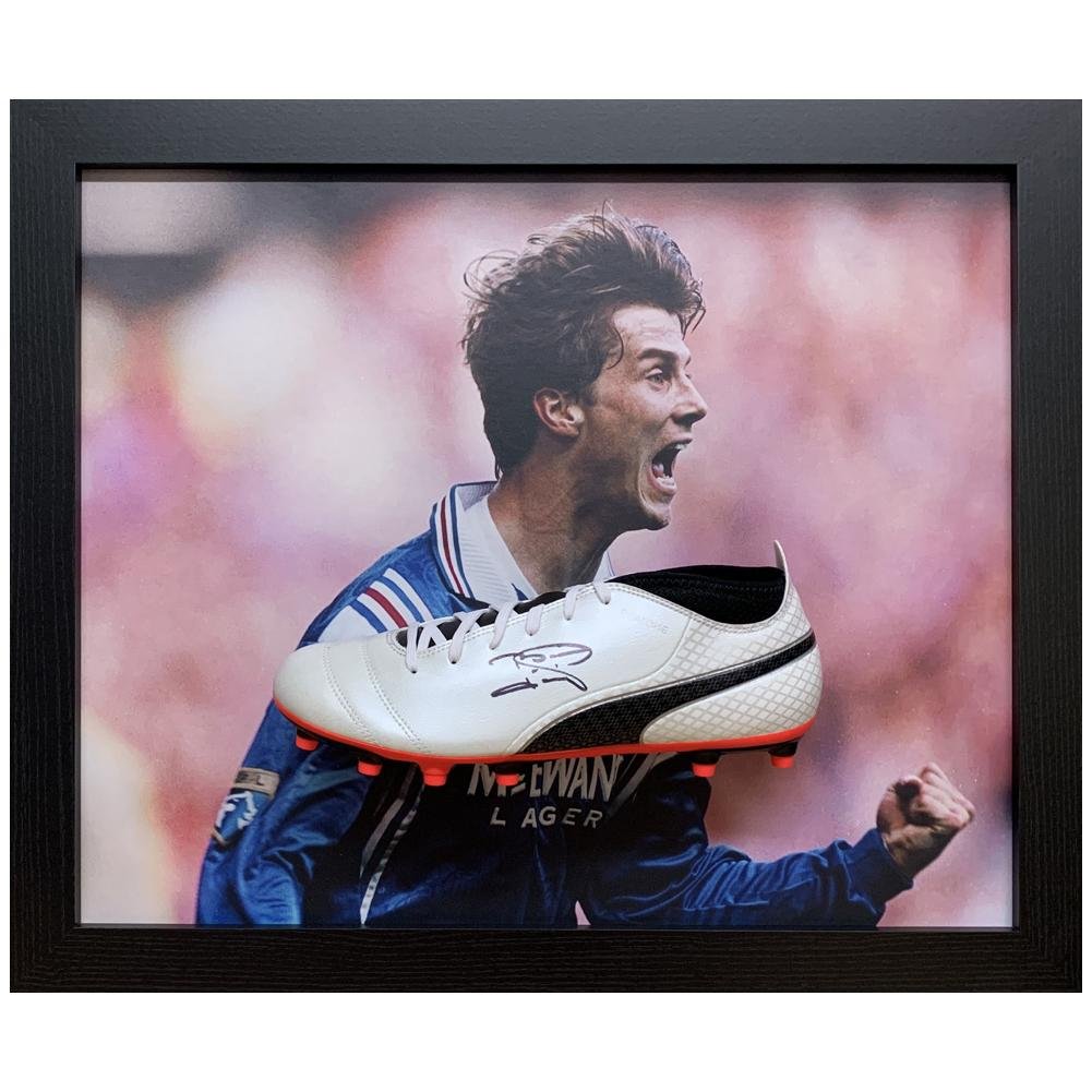 Cadre Rangers FC Laudrup Signed Boot (Framed)