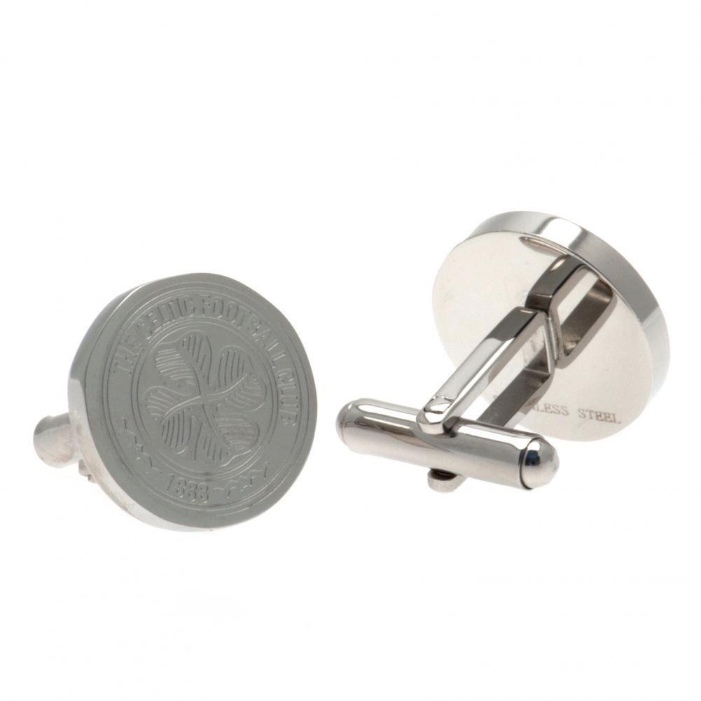 Boutons de manchette Celtic FC acier inoxydable Formed - Celtic FC