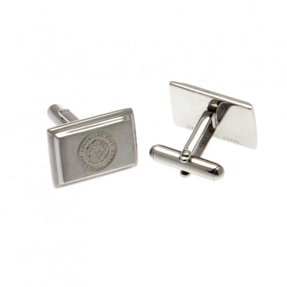 Boutons de manchette Leicester City FC acier inoxydable - Leicester City FC