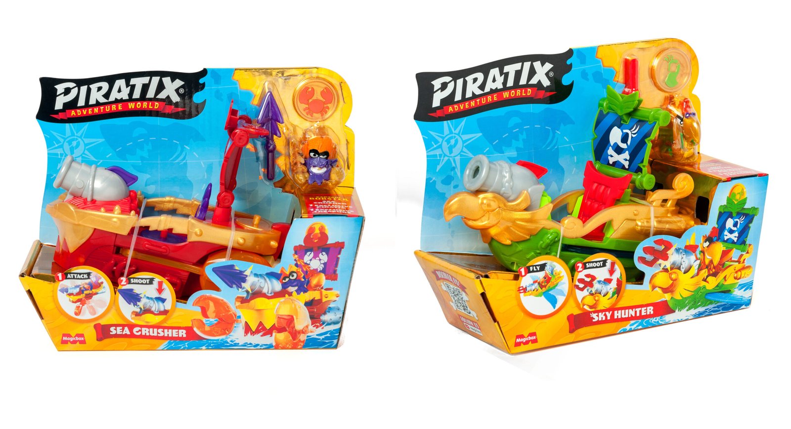 Article Piratix Golden Treasure - SKY HUNTER / SEA CRUSHER Ship