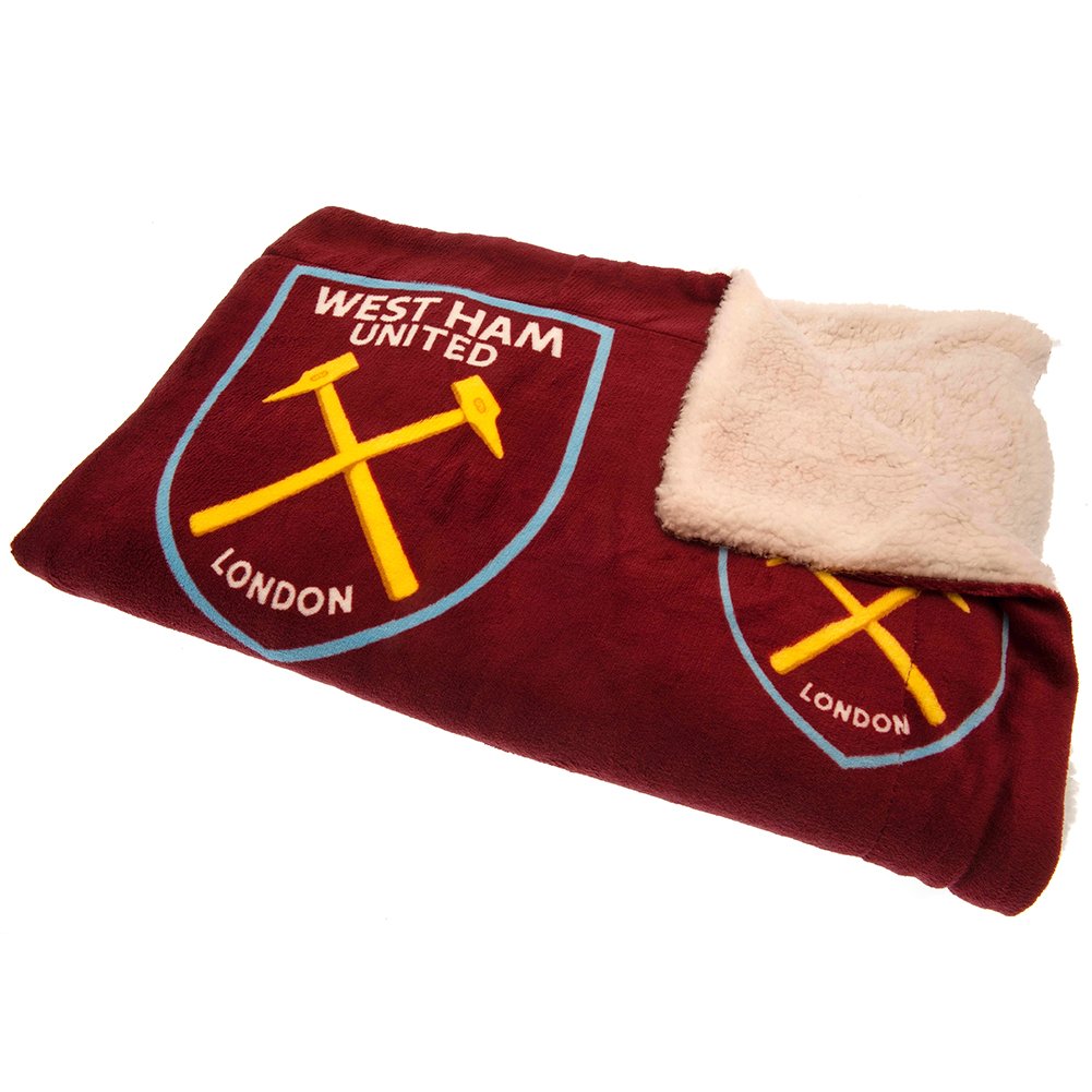 Plaid polaire West Ham United FC Sherpa - West Ham United FC
