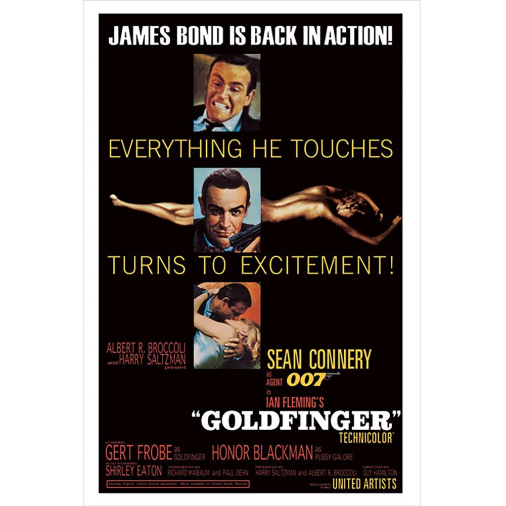 Poster James Bond Goldfinger 215 - James Bond