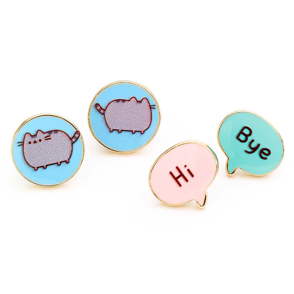 Boucles d'oreilles puces Pusheen - type-boucles-d-oreille