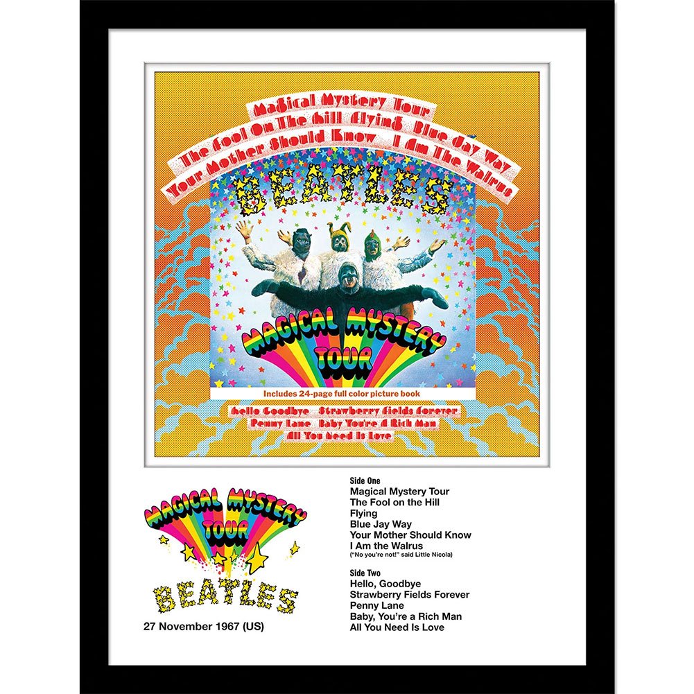 Poster The Beatles Magical Mystery Tour Framed Collector - The Beatles