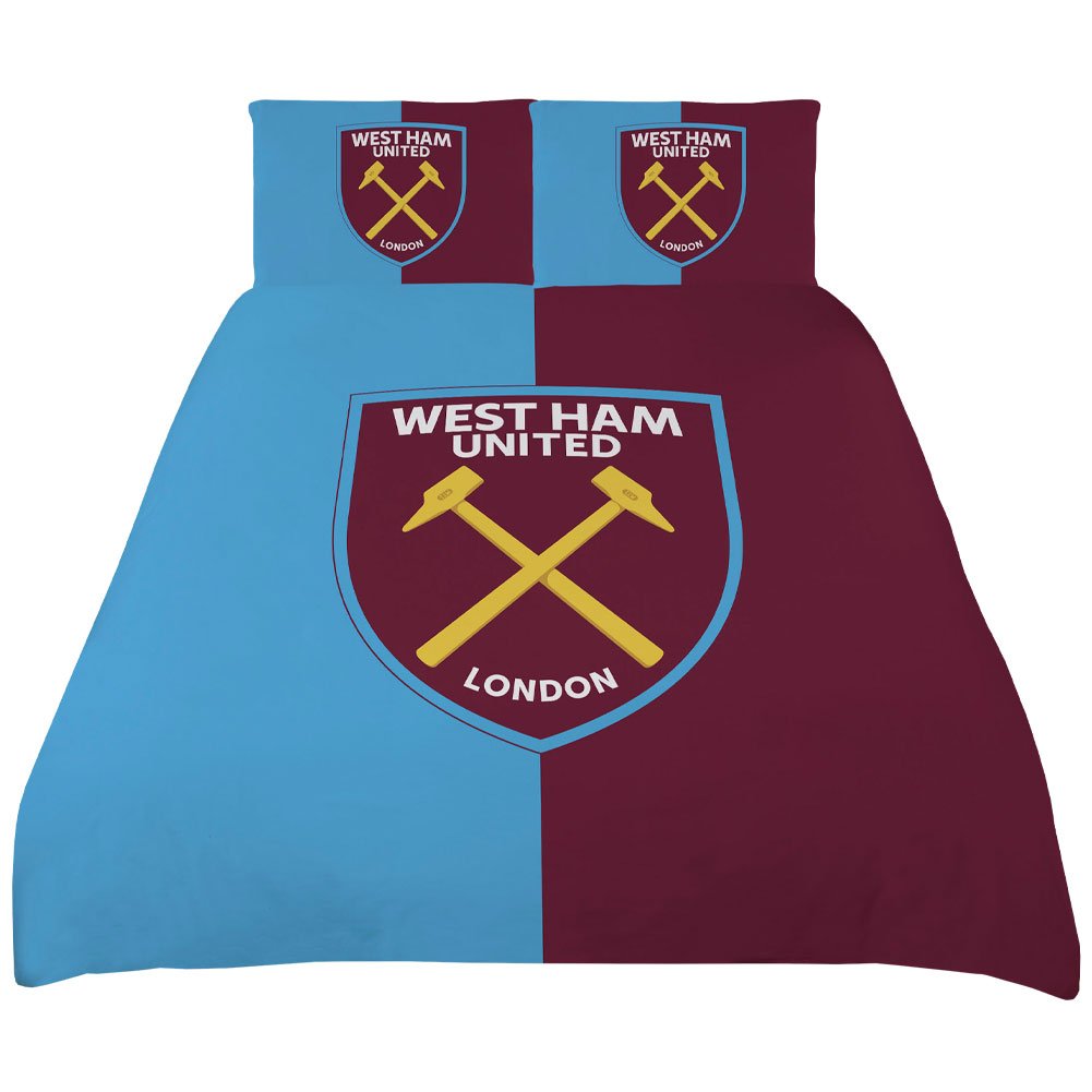 Parure de lit West Ham United FC Colour Split King - West Ham United FC