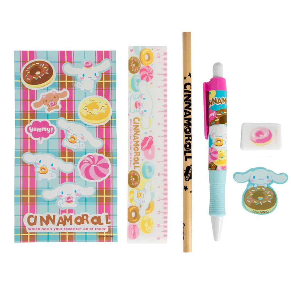 Set de papeterie Cinnamoroll lot de 6 - Cinnamoroll