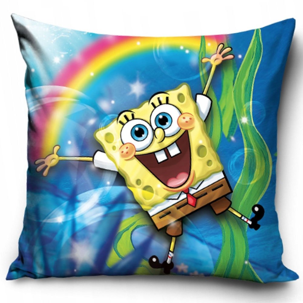 Coussin Bob l'Éponge Velvet Feel - type-coussins