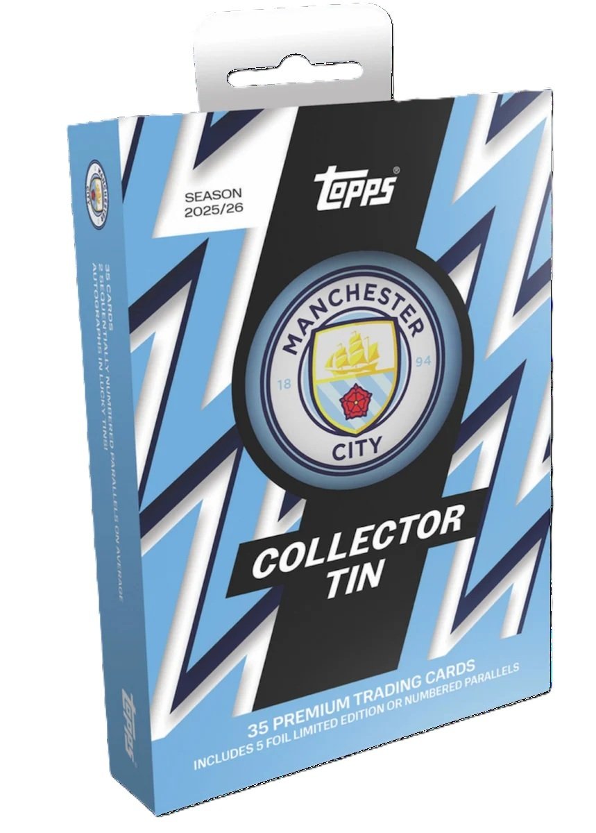 Coffret métal Topps Premier League COLLECTOR 25/26 MANCHESTER CITY - Topps Premier League