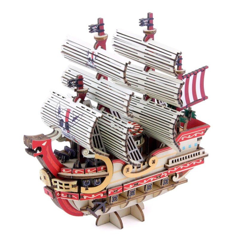 Book nook One Piece Wa Gu Mi boat Red Force