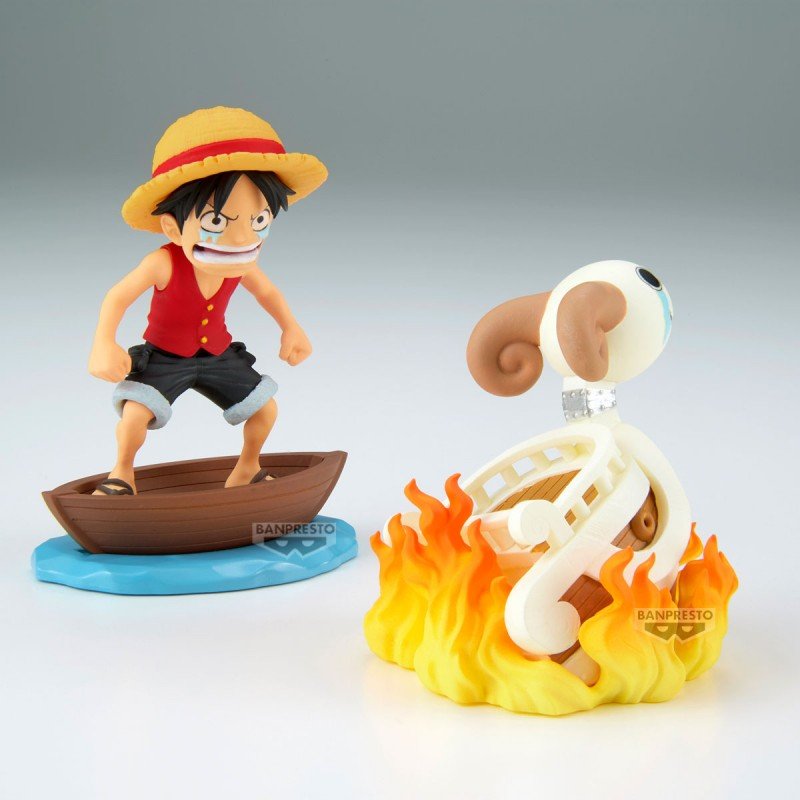 Figurine One Piece LOG STORIES LUFFY GOING MERRY