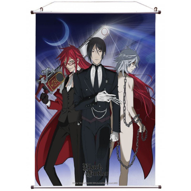 Article Black Butler WALL SCROLL SEBASTIAN, GRELL PLUTO